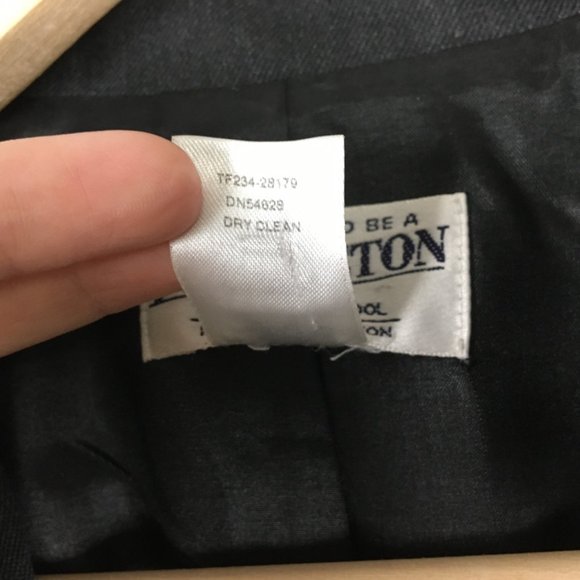 Pendleton Blazer Womens 16 100 Virgin Wool Black Made in USA Lined 2 Button - Picture 5 of 11